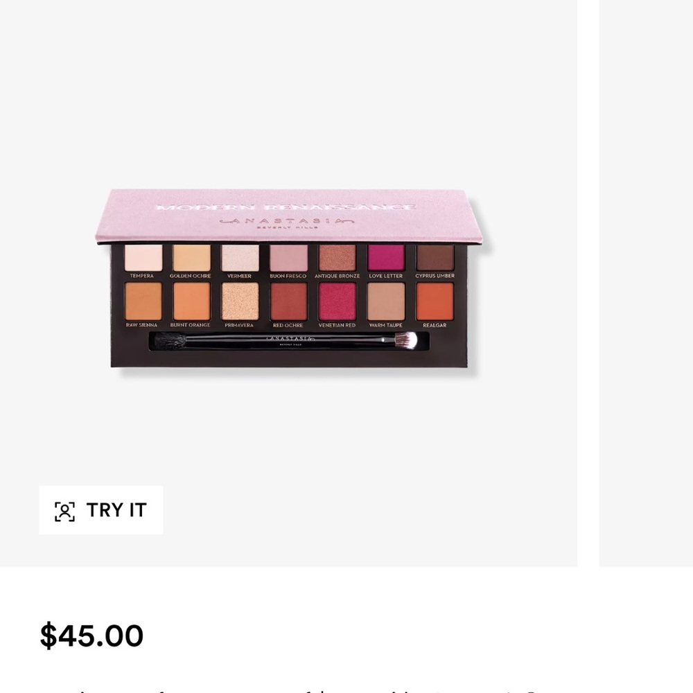 Modern Romance palette by Anastasia